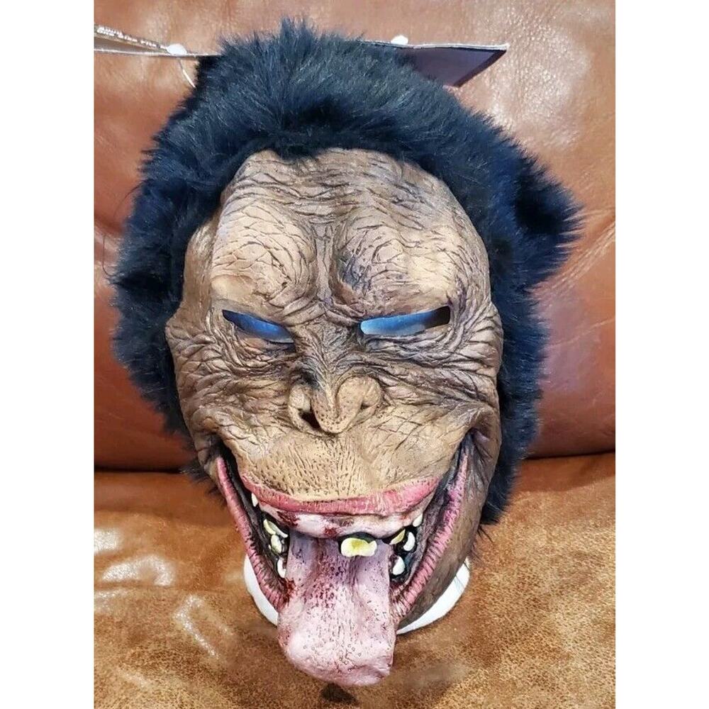 Adult Scary Chimps Mask Pull On Halloween Mask Costume Tags Attached
